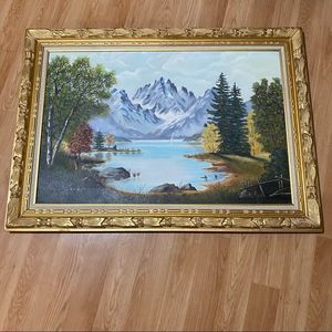 Vintage 1982 S.Todd Gold Fredrix frame Painting